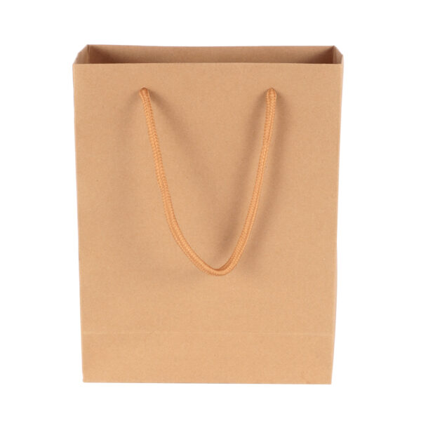 250pcs Kraft Paper Shopping Carry Bag 190×245x80mm