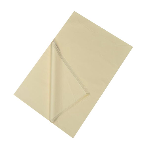 480 Sheets Acid Free Tissue Paper 500x750mm 17gsm Vanilla