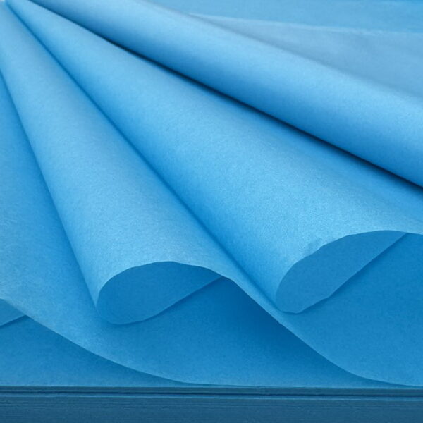 480 Sheets Acid Free Tissue Paper 500x750mm 17gsm Turquoise Blue