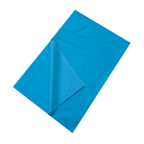 480 Sheets Acid Free Tissue Paper 500x750mm 17gsm Turquoise Blue