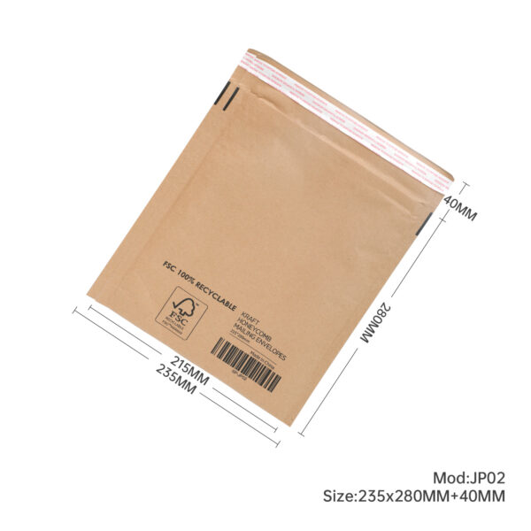100pcs 215x280mm Honeycomb Padded Recycled Paper Mailer