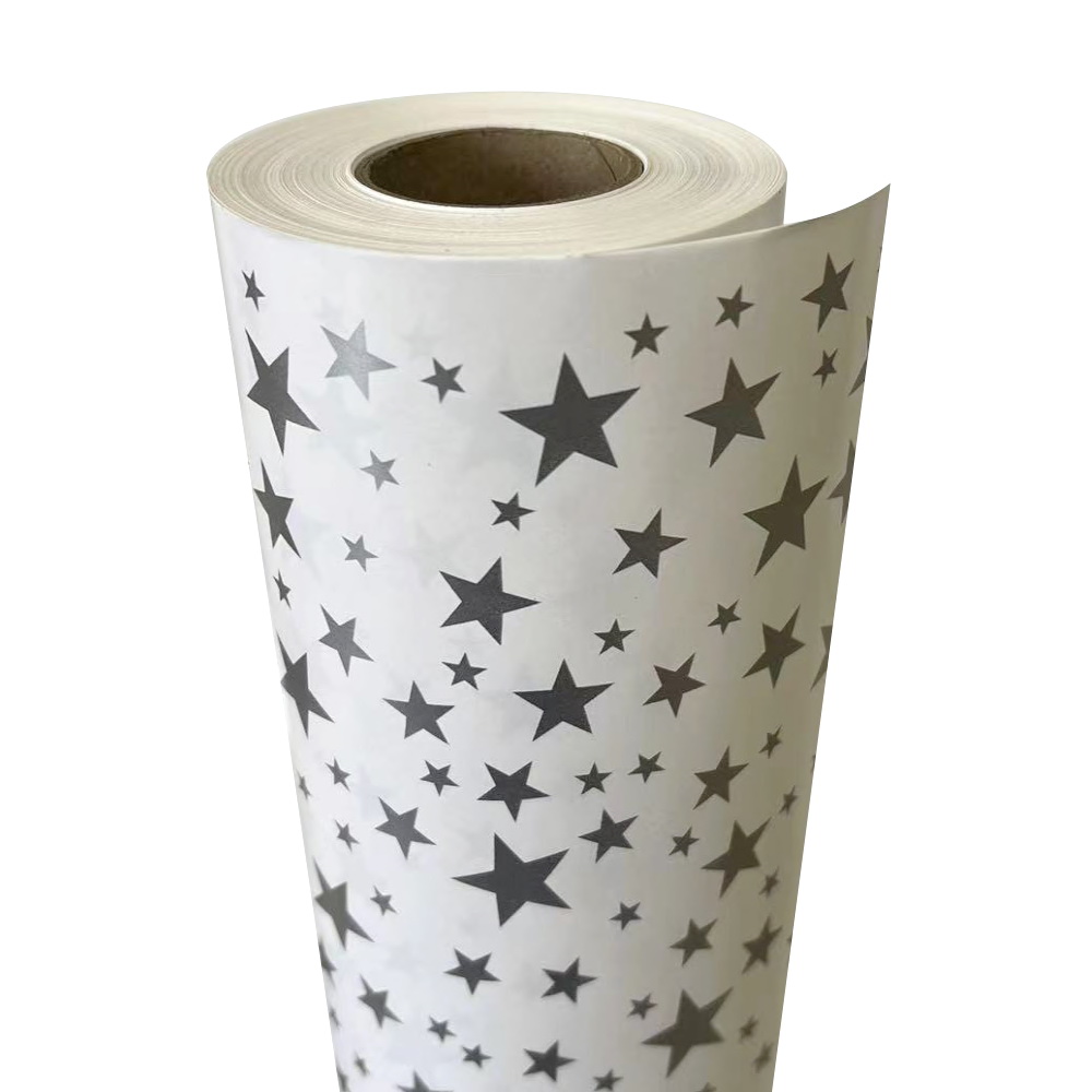 Wrapping Paper Roll 500mm X 60m Xmas Green 80GSM - Stanley Packaging