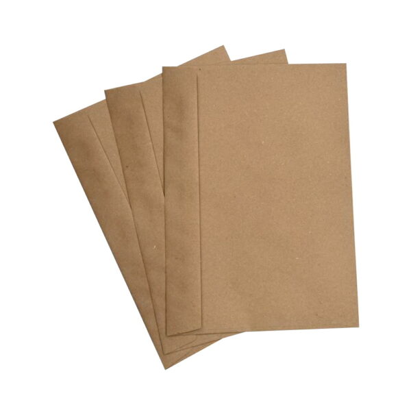 500pcs C5 Brown Kraft Lick & Stick ECO Recycled 162mm x 229mm