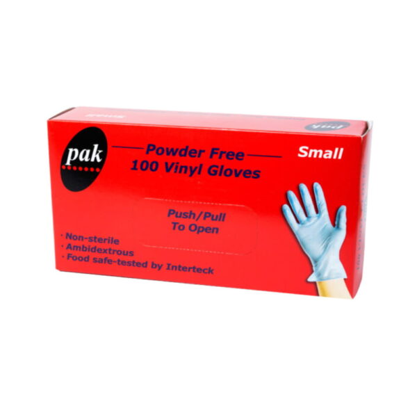 Vinyl Gloves Powder Free Blue Small Carton of 1000