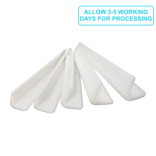 EPE Foam Edge Protectors L Shaped H75mm T20mm L2m 50/Bag