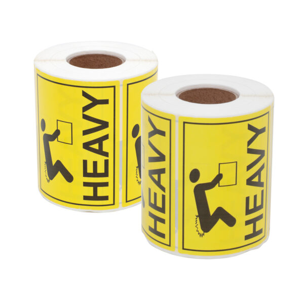 12Rolls HEAVY Label 100x75mm Yellow 6000Labels