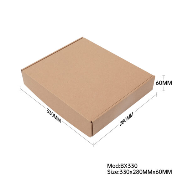 50pcs 330 x 280 x 60mm Kraft Diecut Mailing Box Heavy Duty