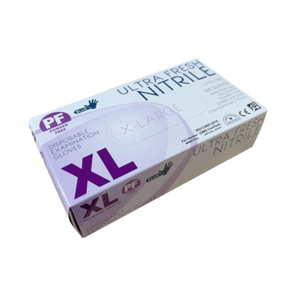 Blue Nitrile Powder Free Examination Nitrile Disposable Gloves-XLARGE 1000/ctn