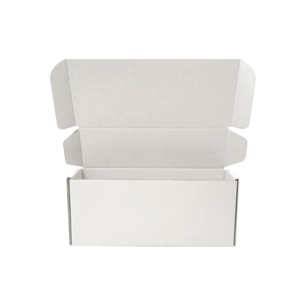 100pcs Full White 225 x 95 x 65mm Diecut Flat Mailing Box