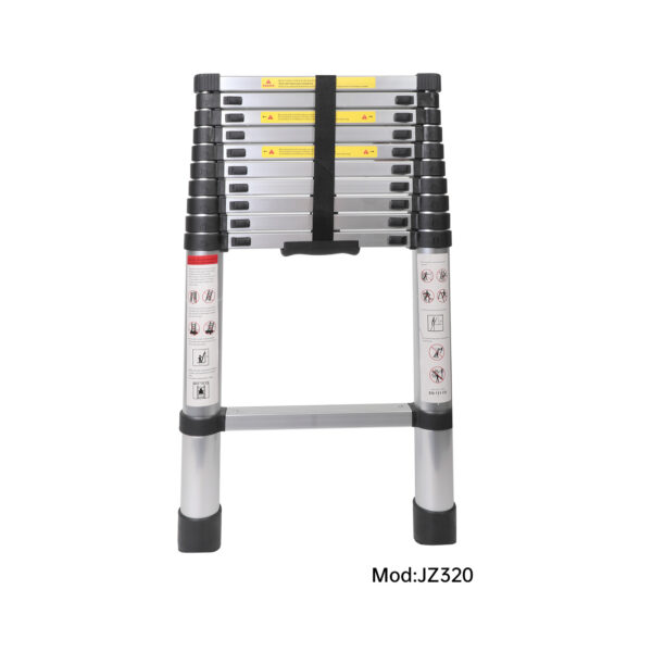 3.2m Telescopic ALUMINIUM Extension Ladder Capacity 150KG