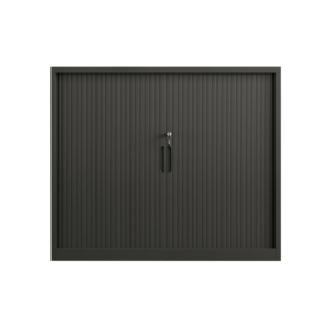 Steel Tambour Storage Box Black Cupboard 1016x1200x473mm