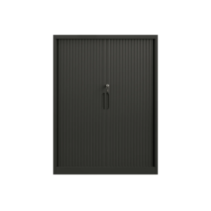 Steel Tambour Storage Box Black Cupboard 1200x900x473mm