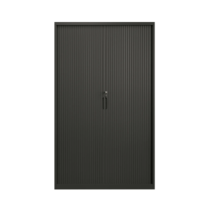 Steel Tambour Storage Box Black Cupboard 2000x1200x473mm