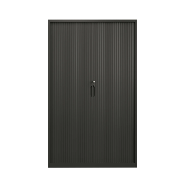 Steel Tambour Storage Box Black Cupboard 2000x1200x473mm