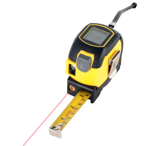 3 in 1 Laser Rangefinder 5m Tape Measure Ruler LCD Display