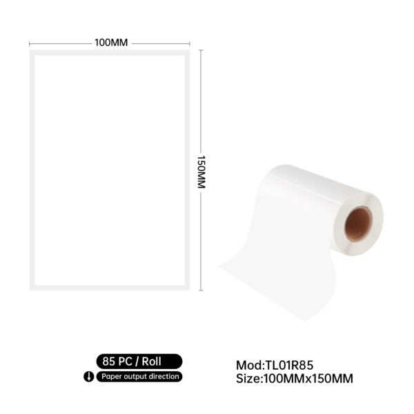 64Rolls Portable Printer Thermal Shipping Label 100x150mm 5440 Labels